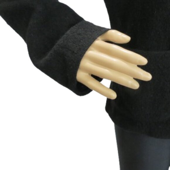 Rino Rossi Black Zip Up Wool Sweater - Picture 2 of 6